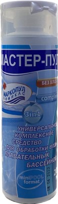 МАСТЕР-ПУЛ 0,2л - 3 в 1 для обработки воды бассейнов без хлора