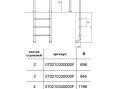 Лестница Hayward Muro AISI 316 (3 ступени), для узкого борта
