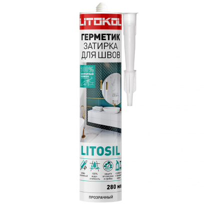 Силиконовый герметик LITOSIL (280 мл) прозрачный Силиконовый герметик LITOSIL (280 мл) прозрачный