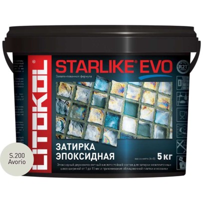  Затирочная смесь Litokol STARLIKE EVO Avorio S.200, 5 кг 