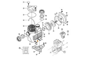 Гайка болта крышки префильтра насоса OK,NK,KS,KAP Kripsol RKS 060.A/RBH0001.02R