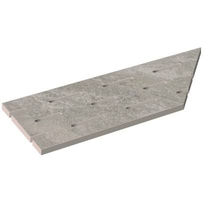 Переливная решетка Italon Клаймб Рок, 200х600 мм (правая)