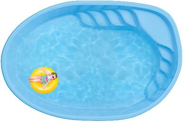 Бассейн 4,55х3х0,9м. Лион-Baby композитный (чаша) Бассейн 4,55х3х0,9м. Лион-Baby композитный (чаша)