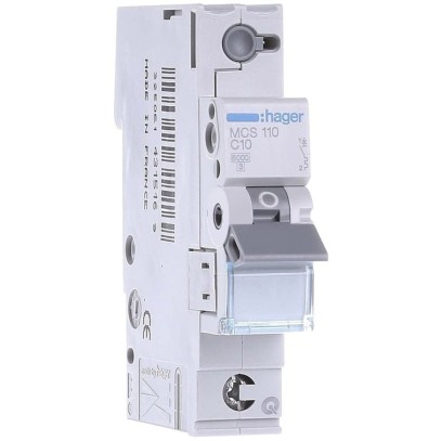 Автоматический выключатель Hager MCS140 1-полюсный 6kA In=40A тип C QC