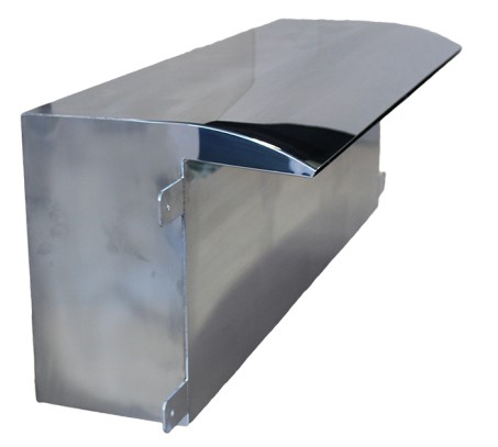 Водопад стеновой 400-2 1/2 В MV 8 из нержавеющей стали