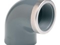Угол 90° c металлическим кольцом EFFAST d20x1/2" (RGRGOR020B) Угол 90° c металлическим кольцом EFFAST d20x1/2