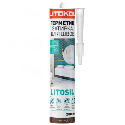 Силиконовый герметик LITOSIL (280 мл) шоколад Силиконовый герметик LITOSIL (280 мл) шоколад