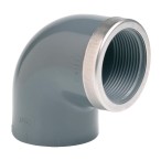 Угол 90° c металлическим кольцом EFFAST d32x1" (RGRGOR032D)