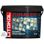  Затирочная смесь Litokol STARLIKE EVO Bianco Assoluto S.100, 5 кг 