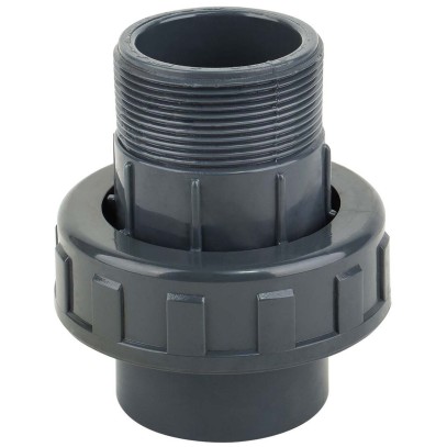 Муфта ПВХ Kripsol разборная с наружной резьбой EHR30 50.C, диаметр 50мм. х 2