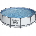 Каркасный круглый бассейн Bestway 56462 (549х122) с картриджным фильтром, лестницей и защитным тентом
