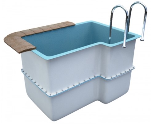 Купель 1,9х1,4х1,3м. Ульвик разборная, композитная Купель 1,9х1,4х1,3м. Ульвик разборная, композитная