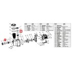  Уплотнительное кольцо соединительной муфты для насоса Aquaviva SWPA/SWPB 