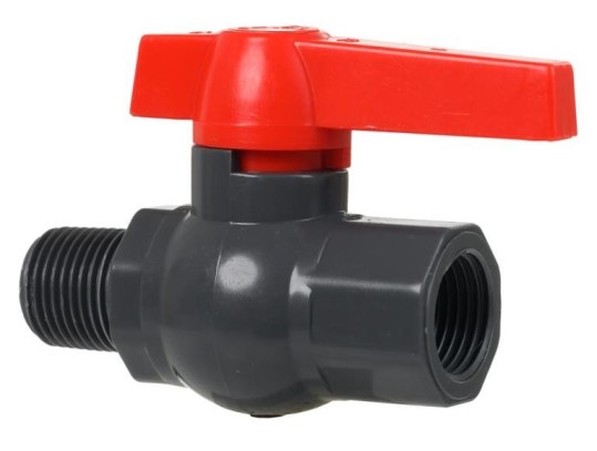 Кран ПВХ шаровый 1/2