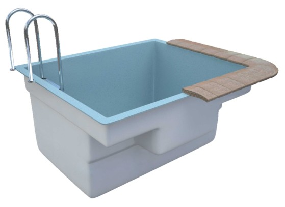 Купель 1,98х1,68х1м. Кили композитная (чаша)