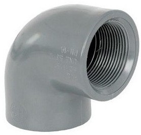 Угольник 90 гр. д. 63 с внутр. резьбой 2" клеевое пвх Coraplax Угольник 90 гр. д. 63 с внутр. резьбой 2