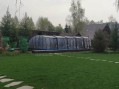 Бассейн из полипропилена (10х4) с павильоном и с автоматическими жалюзями. Бассейн из полипропилена (10х4) с павильоном и с автоматическими жалюзями.