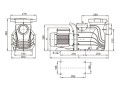 Насос для бассейна Aquaviva LX SFE300T с ПФ (37.5м³/ч*10м 2.2кВт 380В)