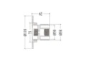 Прожектор накл.(с адаптером) рамка т.серая (18Вт/12В) LED White WAKING HJ-WM-PC200-FGV
