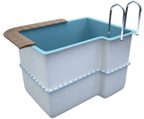 Купель 2,1х1,6х1,5м. Мольде разборная, композитная