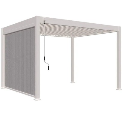 Защитный экран от ветра и солнца (ручное управление) 3 метра Белый Защитный экран от ветра и солнца (ручное управление) 3 метра Белый