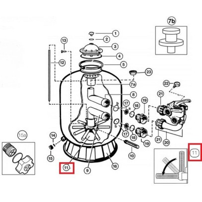  Коллектор фильтра Hayward S0360SXE 