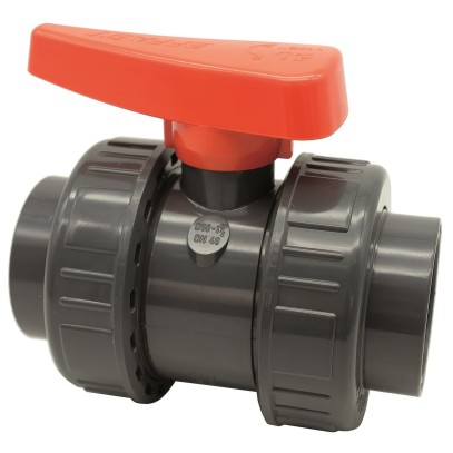  Кран шаровый промышленный ПВХ Effast, d25 мм 