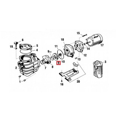 Крыльчатка к насосам Hayward Super II (SPX3031CE) Крыльчатка к насосам Hayward Super II (SPX3031CE)
