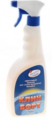 КЛИН БОРТ спрей 0,75л для чистки ватерлинии бассейна КЛИН БОРТ спрей 0,75л для чистки ватерлинии бассейна