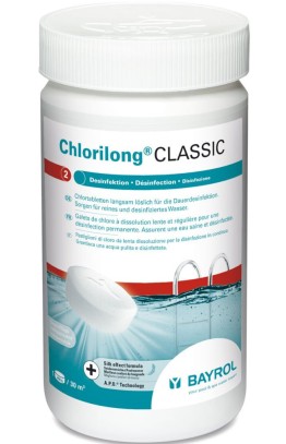 Хлорилонг 1кг медленно растворимые таблетки хлора 200г, Bayrol