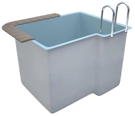 Купель 2,28х1,88х1,7м. Рисер композитная (чаша)