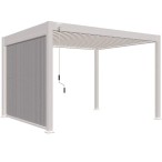  Защитный экран от ветра и солнца (ручное управление) 4 метра Белый 