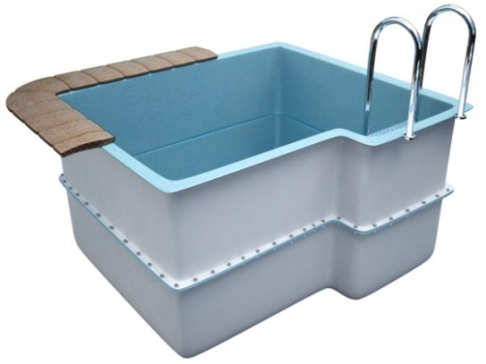 Купель 2,1х1,89х1,2м. Тёнсберг разборная, композитная