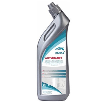 Жидкое средство для удаления налета со всех видов поверхности Kenaz "Антиналет" 0.8л Жидкое средство для удаления налета со всех видов поверхности Kenaz