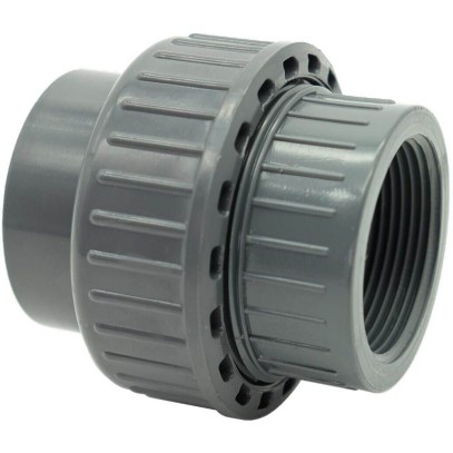  Муфта ПВХ Effast RERBOE090I разборная с внутренней резьбой, 3