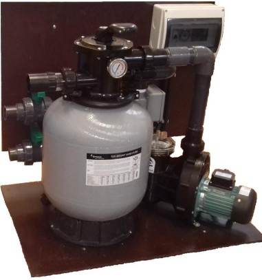 Cтенд фильтрации бассейна до 20 м.куб. с подогревом от электричества 3-6кВт