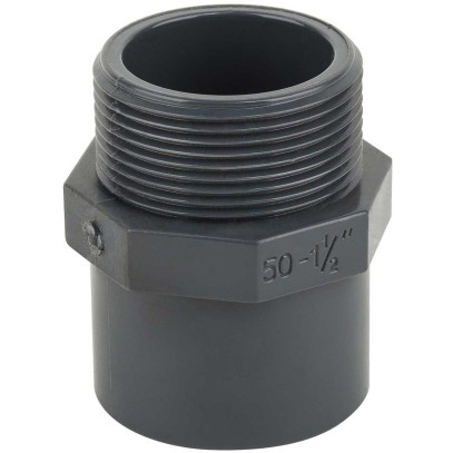 Муфта ПВХ Kripsol редукционная с наружной резьбой MR30 63.C, диаметр 50-63 мм. х 2