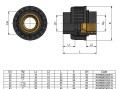 Муфта переходная металл BР EFFAST d25x3/4" (RGRBBD025C) Муфта переходная металл BР EFFAST d25x3/4