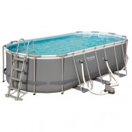 Каркасный бассейн Bestway 56710 (549х274х122 см) с картриджным фильтром, лестницей и защитным тентом