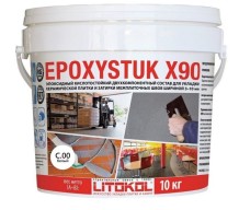 EPOXYSTUK X90 Эпоксидная кислотостойкая затирка 10 кг белая