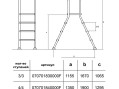 Лестница Hayward EEP3HF для наземных бассейнов 3cт ABS AISI-304