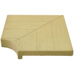  Угловой элемент AquaViva 500х500х70-40, Wood бежевый 