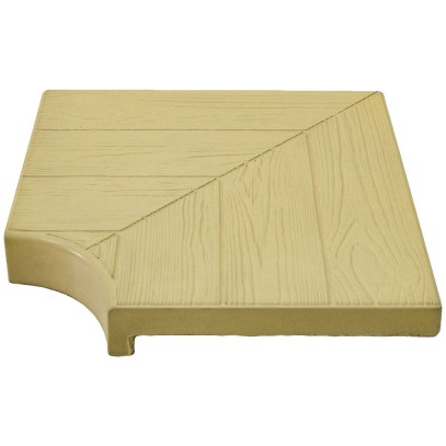  Угловой элемент AquaViva 500х500х70-40, Wood бежевый 