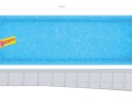 Бассейн 14,1х4,04х1,4-1,85м. ПОРТО POOL COVER композитный (чаша)