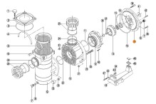 Крышка задняя (фланец) насоса KAN-750; 1000 Kripsol RKN 170.A/RBH0008.04R/RPUM0017.05R