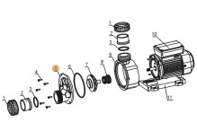 Крышка передняя насоса TDA150/200 Mayer Schwimmbad A02110001