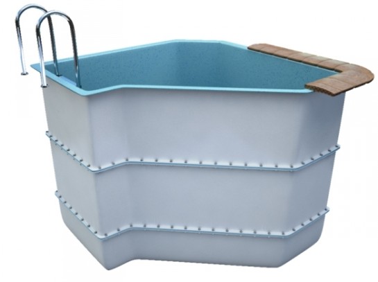 Купель 2,3х2,3х2м. Молей разборная, композитная