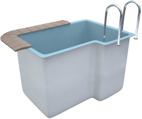 Купель 1,9х1,4х1,3м. Ульвик композитная (чаша)