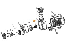 Сальник (компл.) насоса  TDA35-50 Mayer Schwimmbad LX F01160029