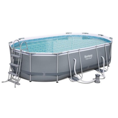 Каркасный бассейн Bestway 56448 Power Steel (488х305х107 см) с картриджным фильтром, лестницей и защитным тентом Каркасный бассейн Bestway 56448 Power Steel (488х305х107 см) с картриджным фильтром, лестницей и защитным тентом